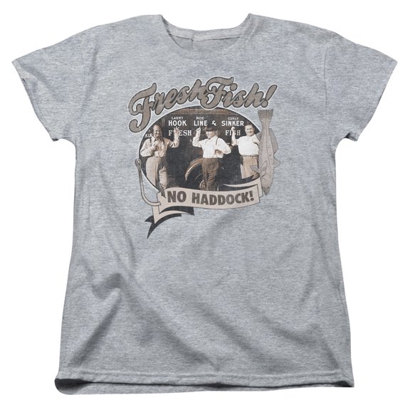Three Stooges - Fresh Fish - Women's Short Sleeve Shirt - X-Large