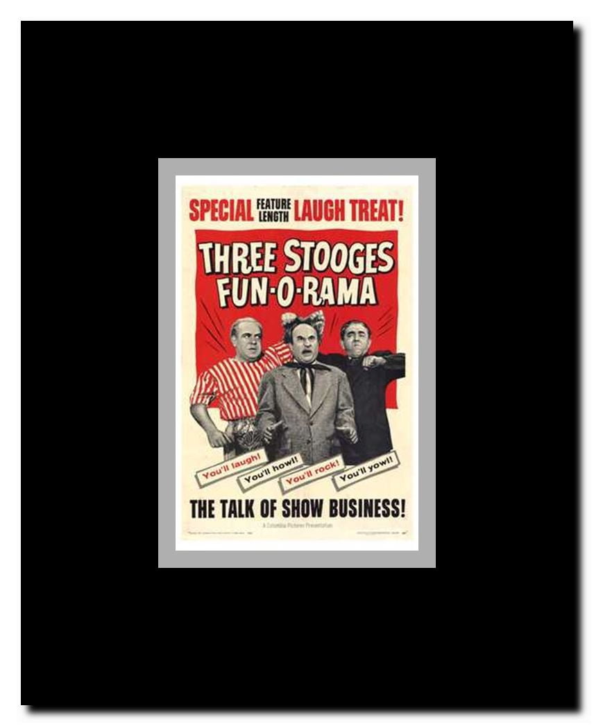 Three Stooges Fun-O-Rama Framed Movie Poster