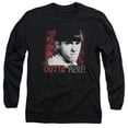 thumbnail image 1 of Three Stooges Get Outta Here Long Sleeve Adult 18/1 T-Shirt Black, 1 of 1
