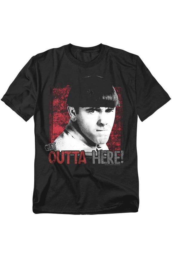 Three Stooges T-Shirt Get Outta Here Unisex Graphic Tee For Men & Women