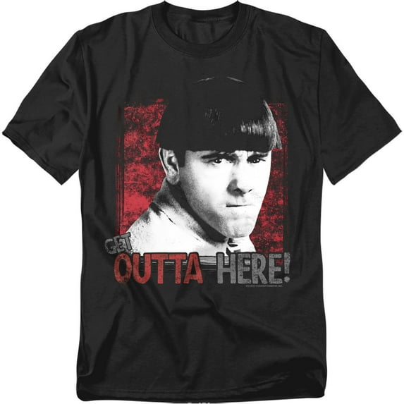 Three Stooges T-Shirt Get Outta Here Unisex Graphic Tee For Men & Women