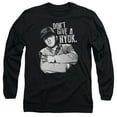 thumbnail image 1 of Three Stooges Give A Nyuk Long Sleeve Adult 18/1 T-Shirt Black, 1 of 1