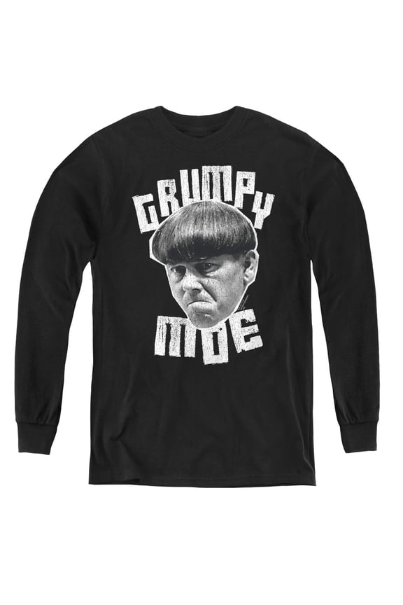 Three Stooges - Grumpy Moe - Youth Long Sleeve Shirt - Large