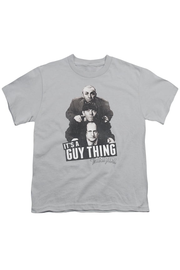 Three Stooges - Guy Thing - Youth Short Sleeve Shirt - Medium
