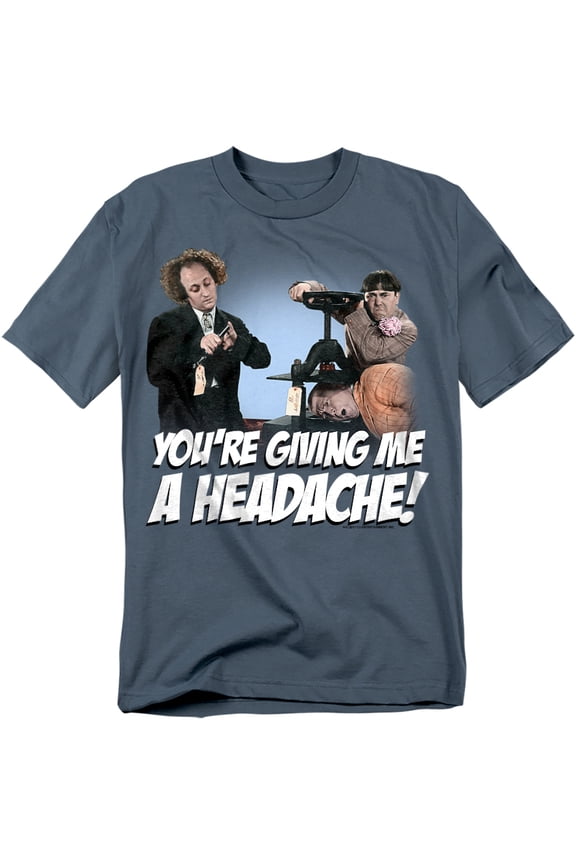 Three Stooges T-Shirt Headache Unisex Graphic Tee For Men & Women
