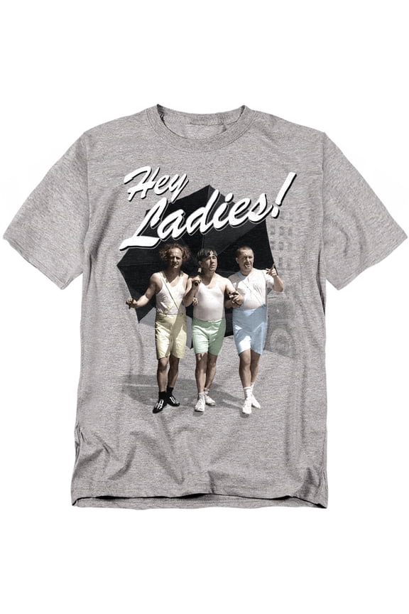 Three Stooges T-Shirt Hey Ladies Unisex Graphic Tee For Men & Women