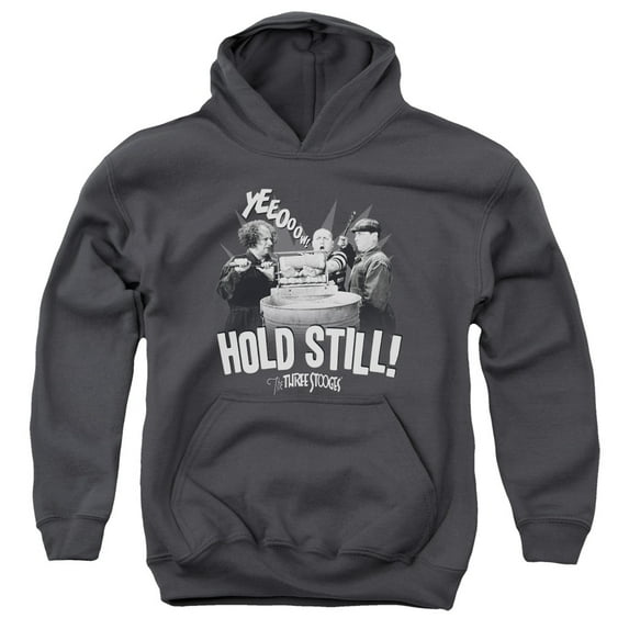 Three Stooges - Hold Still - Youth Hooded Sweatshirt - Medium