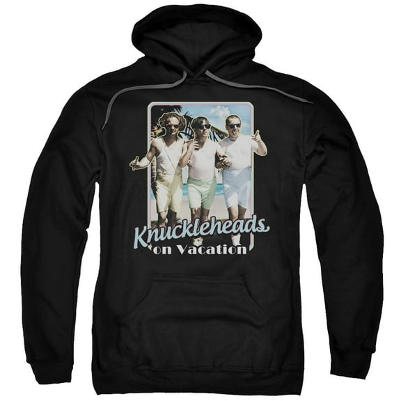 Three Stooges Knucklesheads On Vacation Adult Pullover Hoodie Sweatshirt Black