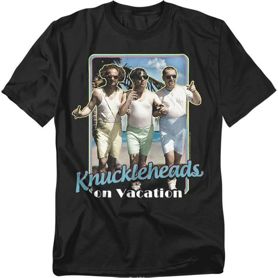 Three Stooges T-Shirt Knucklesheads On Vacation Unisex Graphic Tee For Men & Women