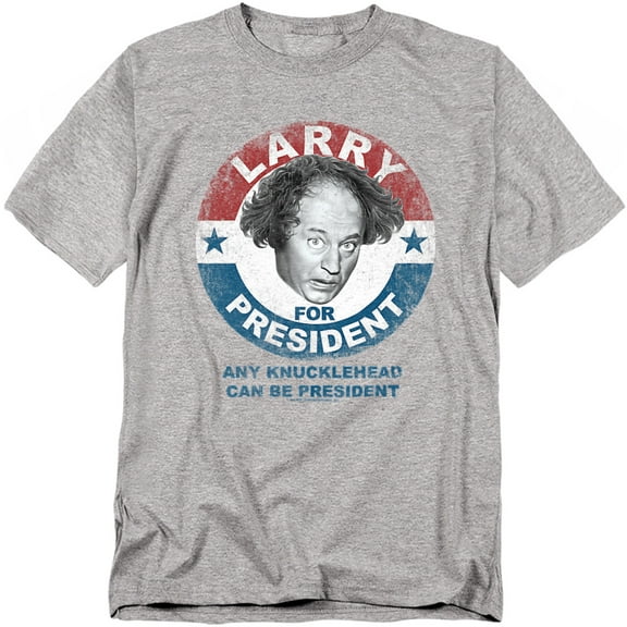 Three Stooges T-Shirt Larry For President Unisex Graphic Tee For Men & Women