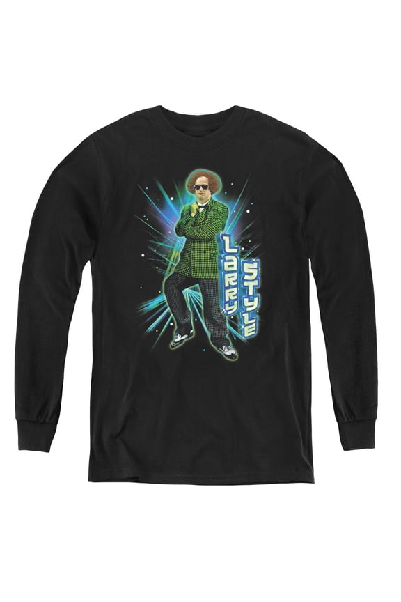 Three Stooges - Larry Style - Youth Long Sleeve Shirt - Small