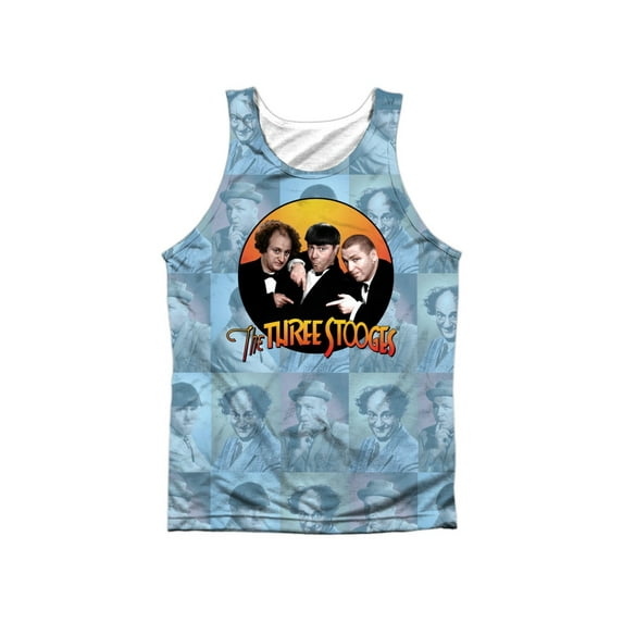 Three Stooges Men's Portraits Mens Tank White