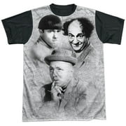 THE THREE STOOGES Three Stooges Men's Signature Sublimation T-shirt White