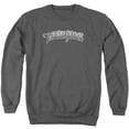 thumbnail image 1 of Three Stooges Metallic Logo Adult Crewneck Sweatshirt Charcoal, 1 of 1