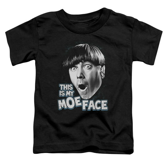 Three Stooges Moe Face S/S Toddler T-Shirt Black