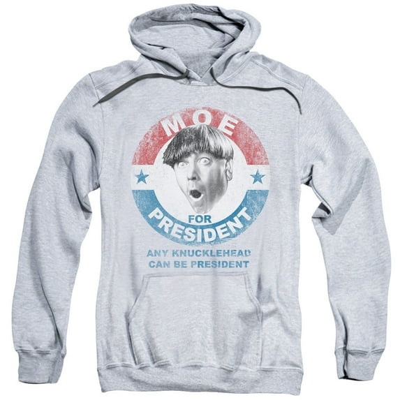 Three Stooges - Moe For President - Pull-Over Hoodie - Large