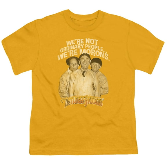Three Stooges - Morons - Youth Short Sleeve Shirt - Medium