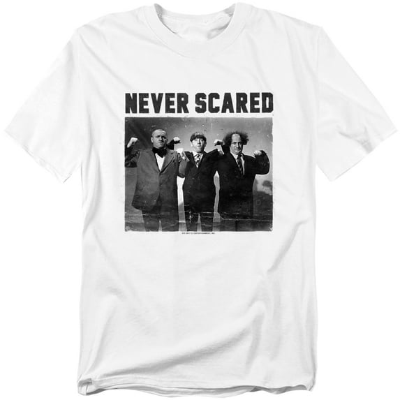 Three Stooges T-Shirt Never Scared Unisex Graphic Tee For Men & Women