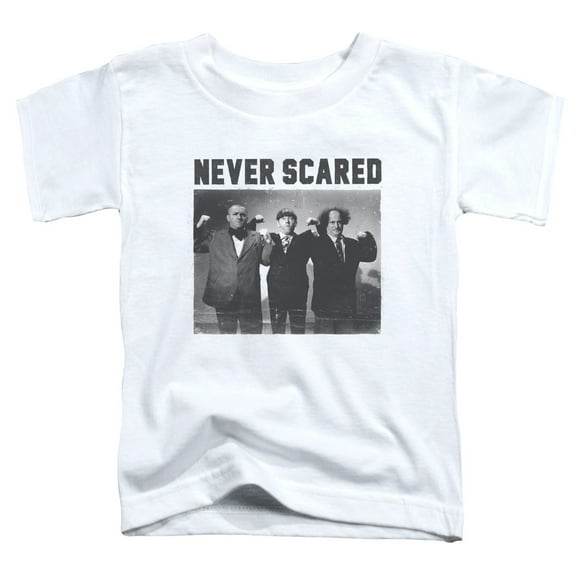 Three Stooges - Never Scared - Toddler Short Sleeve Shirt - 3T