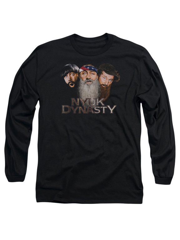 Three Stooges - Nyuk Dynasty 2 - Long Sleeve Shirt - Large