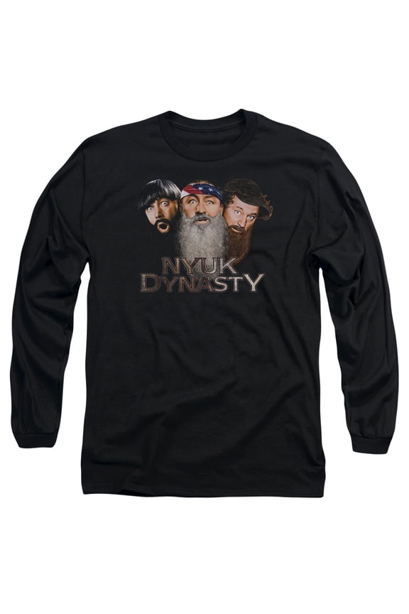 Three Stooges - Nyuk Dynasty 2 - Long Sleeve Shirt - X-Large