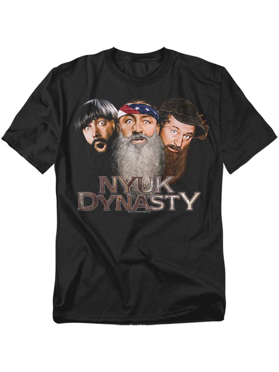 Three Stooges T-Shirt Nyuk Dynasty 2 Unisex Graphic Tee For Men & Women