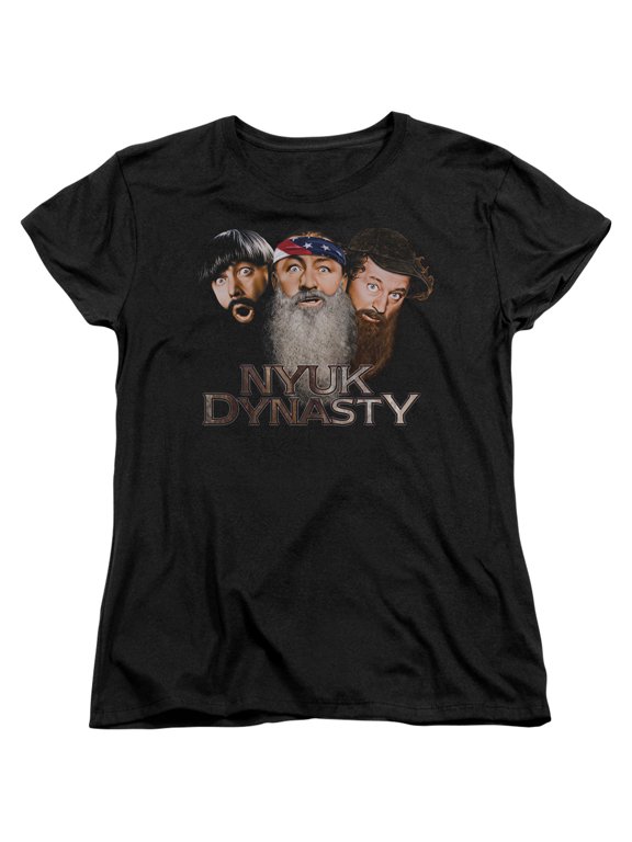Three Stooges - Nyuk Dynasty 2 - Women's Short Sleeve Shirt - XX-Large