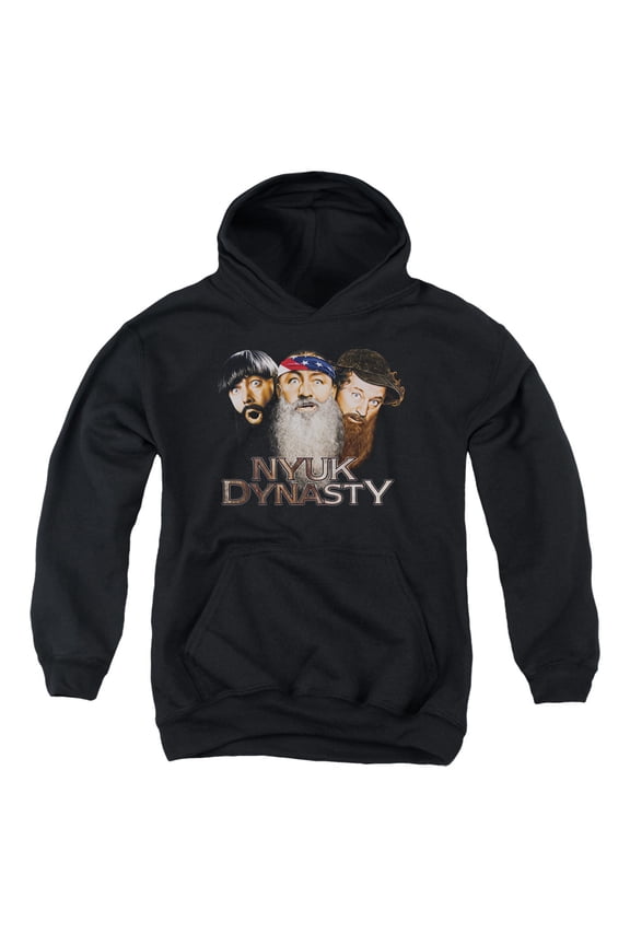 Three Stooges - Nyuk Dynasty 2 - Youth Hooded Sweatshirt - Small