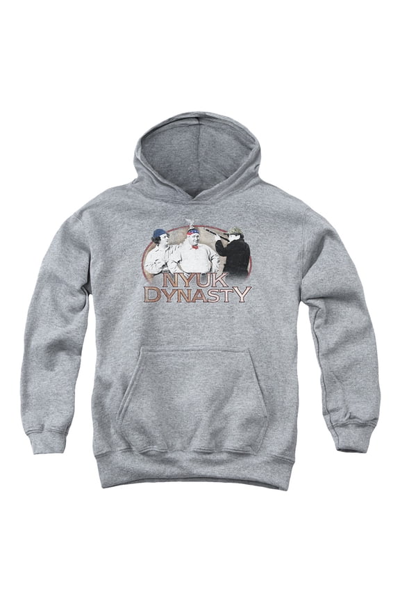 Three Stooges - Nyuk Dynasty - Youth Hooded Sweatshirt - X-Large
