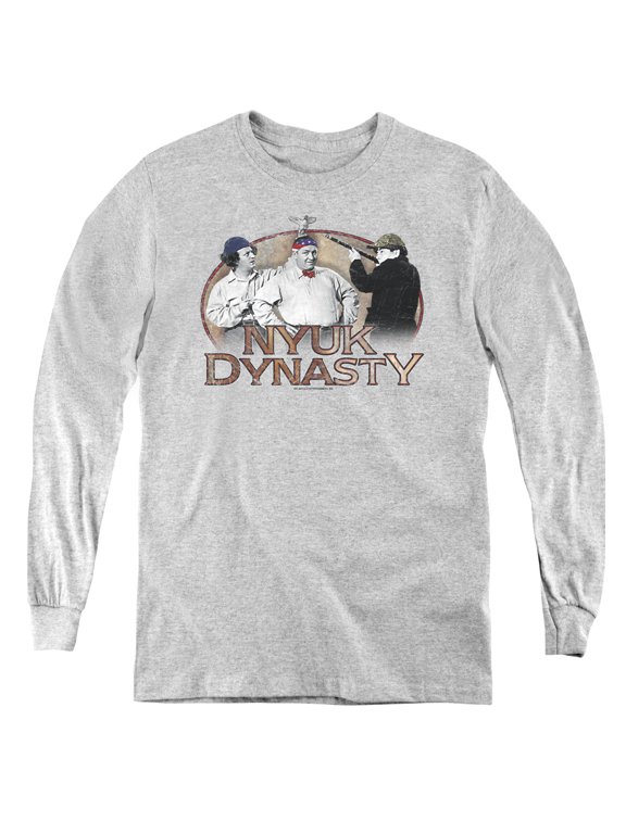 Three Stooges - Nyuk Dynasty - Youth Long Sleeve Shirt - Large