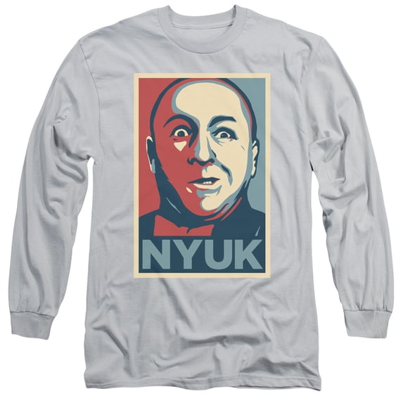Three Stooges - Nyuk - Long Sleeve Shirt - Large