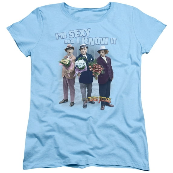 Three Stooges - Sexy - Women's Short Sleeve Shirt - XX-Large
