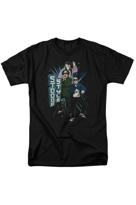 Three Stooges Stooge Style Officially Licensed Adult T Shirt