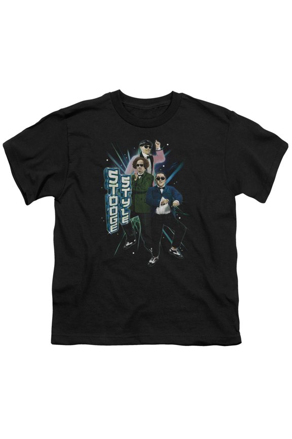Three Stooges - Stooge Style - Youth Short Sleeve Shirt - Large