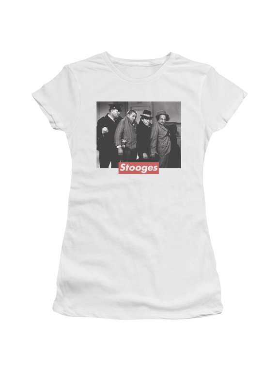 Three Stooges - Supreme Rip - Juniors Teen Girls Cap Sleeve Shirt - X-Large