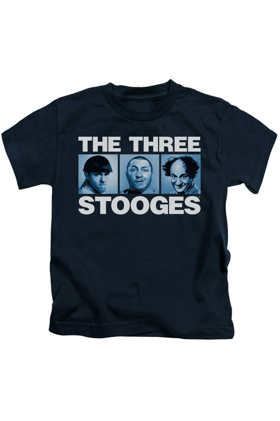 Three Stooges - Three Squares - Juvenile Short Sleeve Shirt - 7