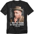 thumbnail image 1 of Three Stooges T-Shirt Try To Think Unisex Graphic Tee For Men & Women, 1 of 7
