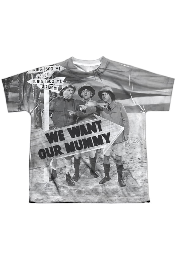 Three Stooges - Tunis 1500 - Youth Short Sleeve Shirt - Large