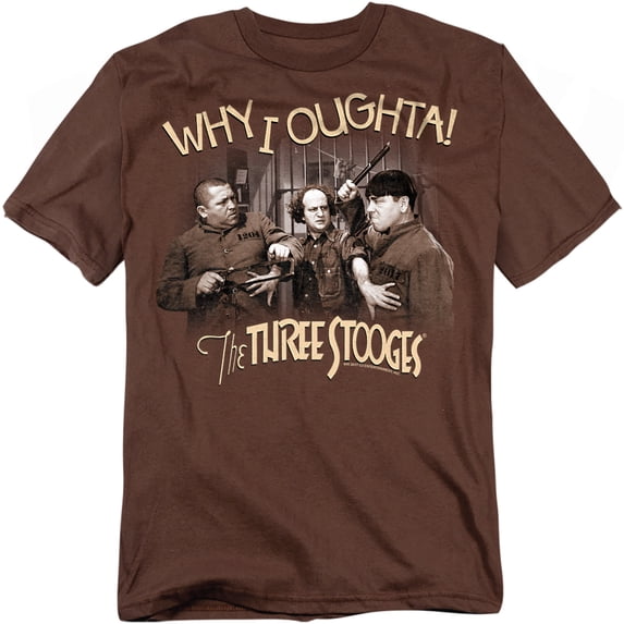 Three Stooges T-Shirt Why I Oughta Unisex Graphic Tee For Men & Women