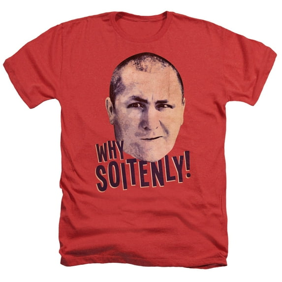 Three Stooges - Why Soitenly - Heather Short Sleeve Shirt - X-Large