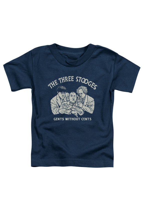 Three Stooges Without Cents S/S Toddler T-Shirt Navy
