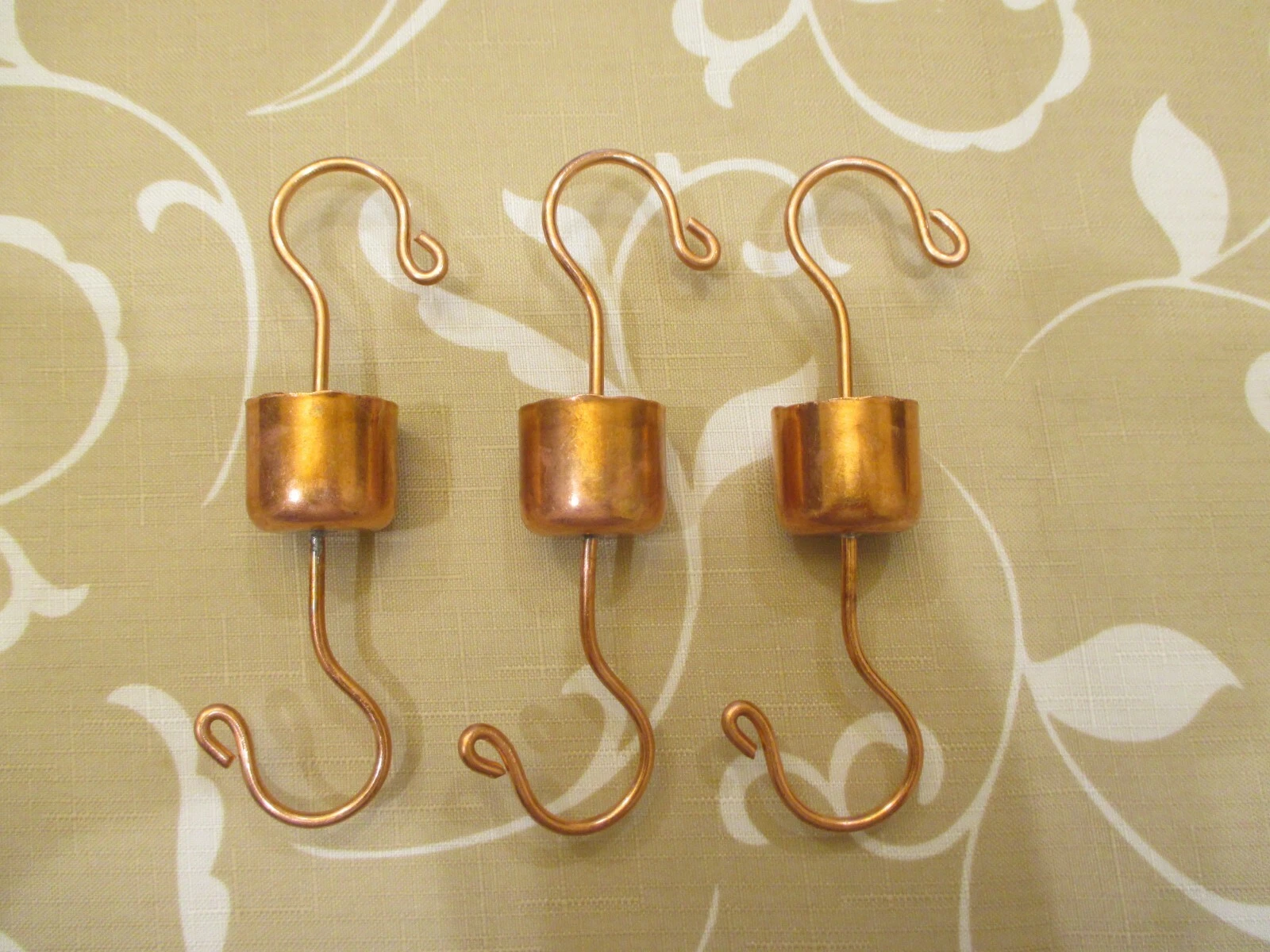 ***Three*** Stop Ants Copper Hummingbird Feeder Hangers, Trap, Ant Guard, Moat