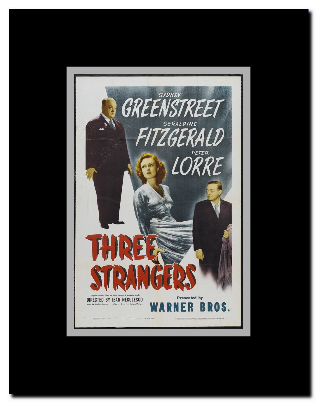 Three Strangers Framed Movie Poster