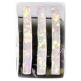 thumbnail image 1 of Three Striped Slider Pendant White Simulated Opal .925 Sterling Silver Charm Jewelry Female Unisex, 1 of 3