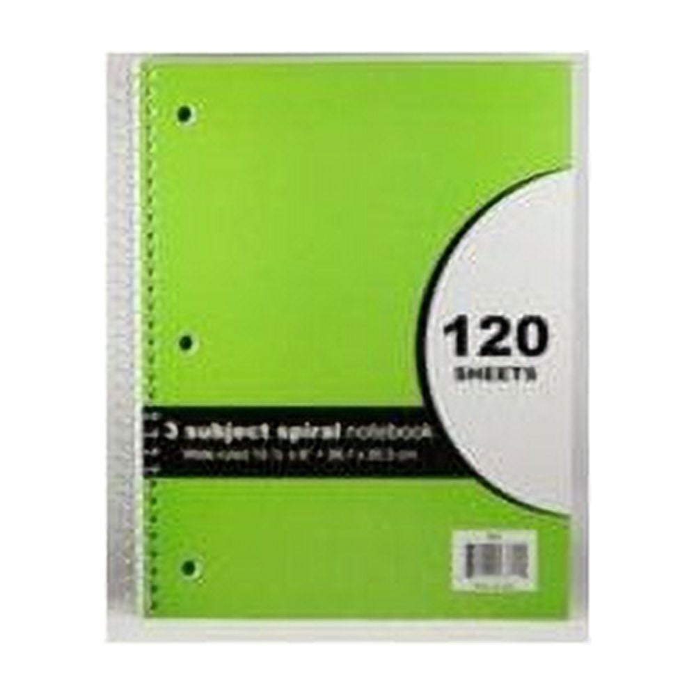 Three Subject Spiral Notebook (24 Units Included)