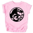 thumbnail image 1 of Three T-Rex Fossil Dinosaur 3rd Birthday T-Shirts for Baby Girls and Boys Third Birthday Outfit Black on Pink Shirt 5-6, 1 of 2