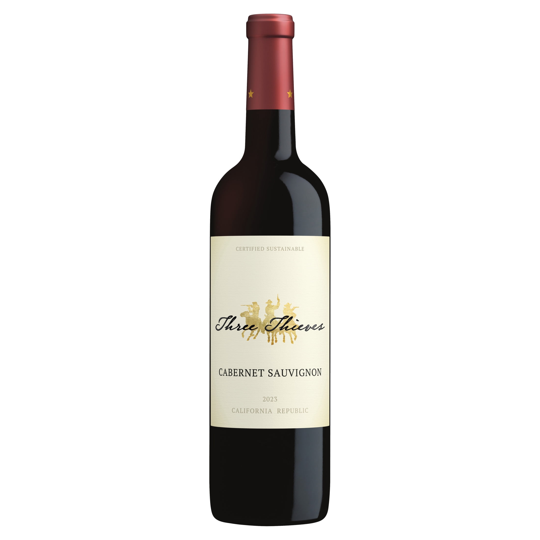 Three Thieves Cabernet Sauvignon California Red Wine, 750 ml Plastic Bottle, 13.5% ABV