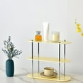 thumbnail image 1 of Three-Tier Acrylic Organizer, Bathroom Storage Shelf and Desktop Display Rack for Makeup, Cosmetics, Cups, Essentials, Transparent Countertop Organizer with Minimalist Design, 1 of 6