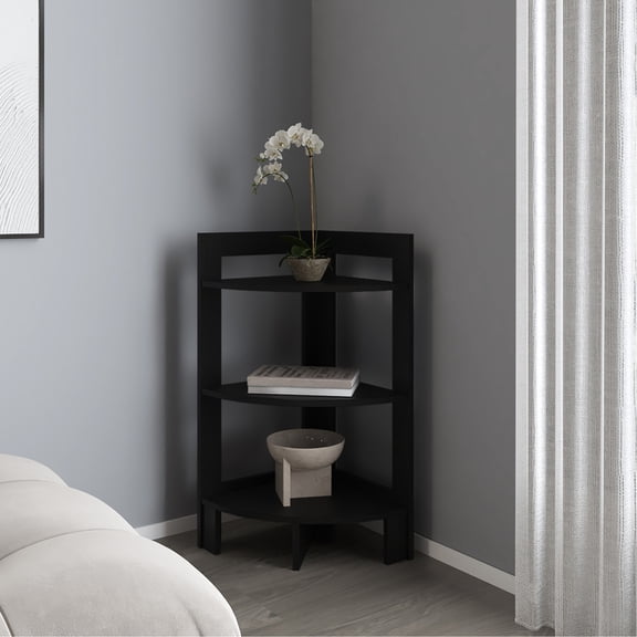 Three - Tier Black Furniture - Maximize Unused Space - Living Room Corner - Reliable Build