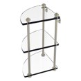 thumbnail image 1 of Three Tier Corner Glass Shelf - Polished Nickel, 1 of 2